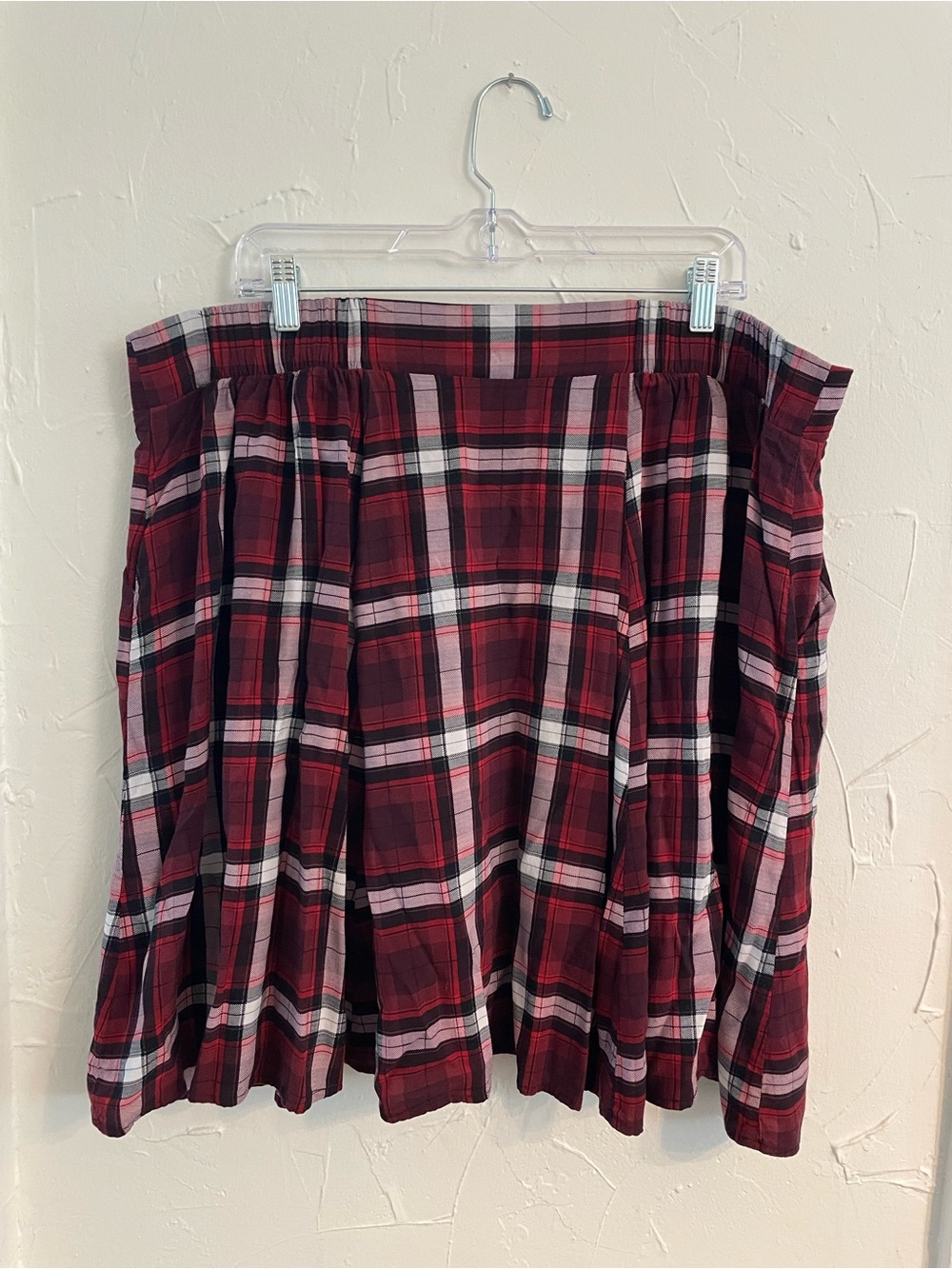 torrid Red Plaid Suspender Skirt - Picture 5 of 14